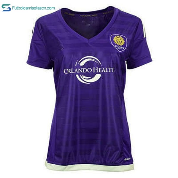 Camiseta Orlando City Mujer 1ª Orlando Health 2017/18